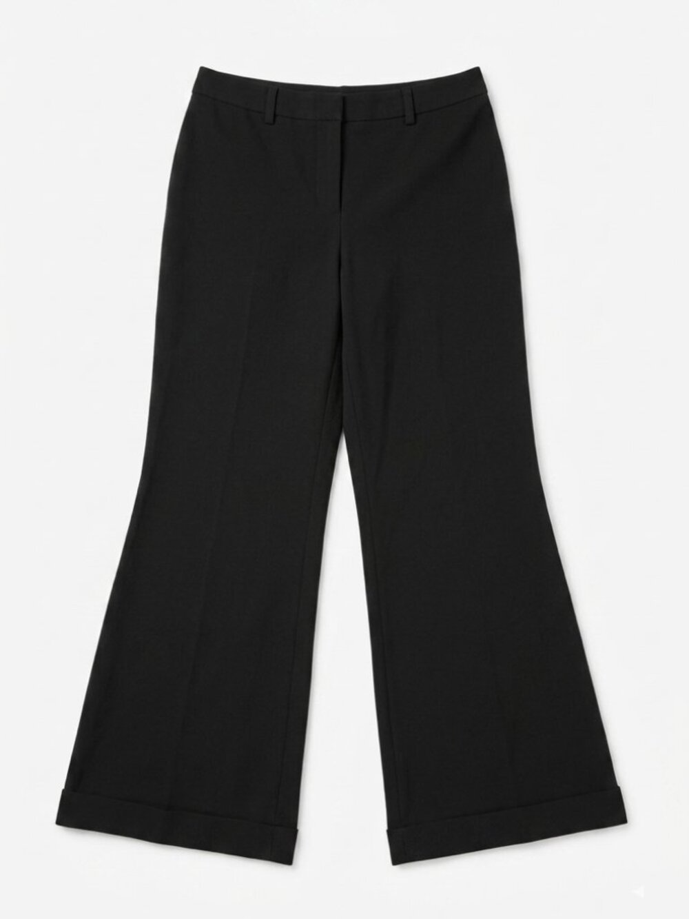 Tristan & Iseut Black classic-look pants with wide palazzo-style legs Size: 10